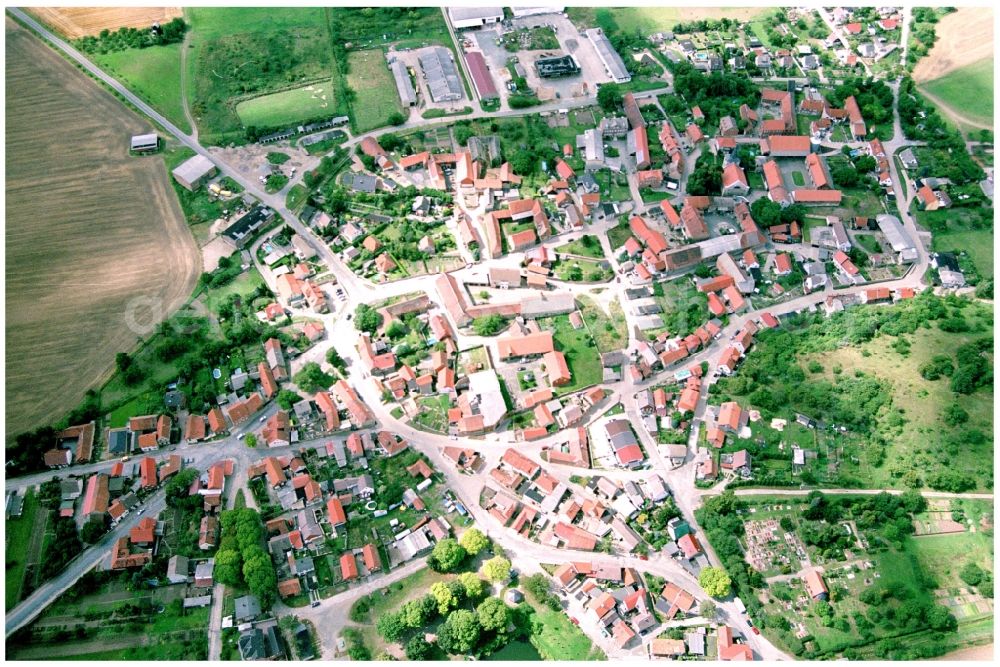 Aerial photograph Sargstedt - Village view of Sargstedt in the state Saxony-Anhalt