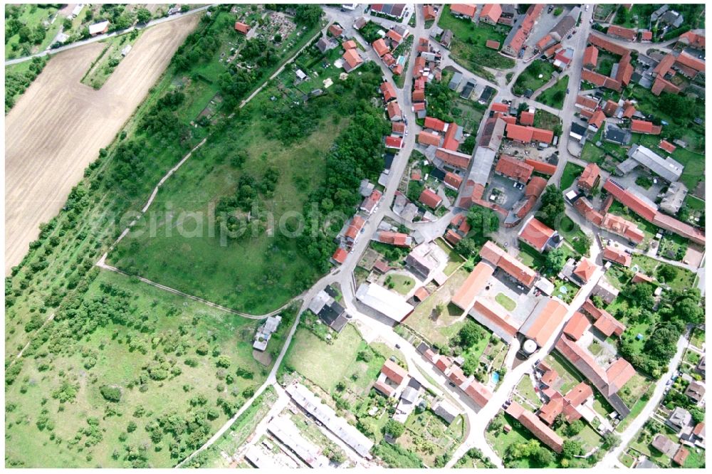 Sargstedt from above - Village view of Sargstedt in the state Saxony-Anhalt