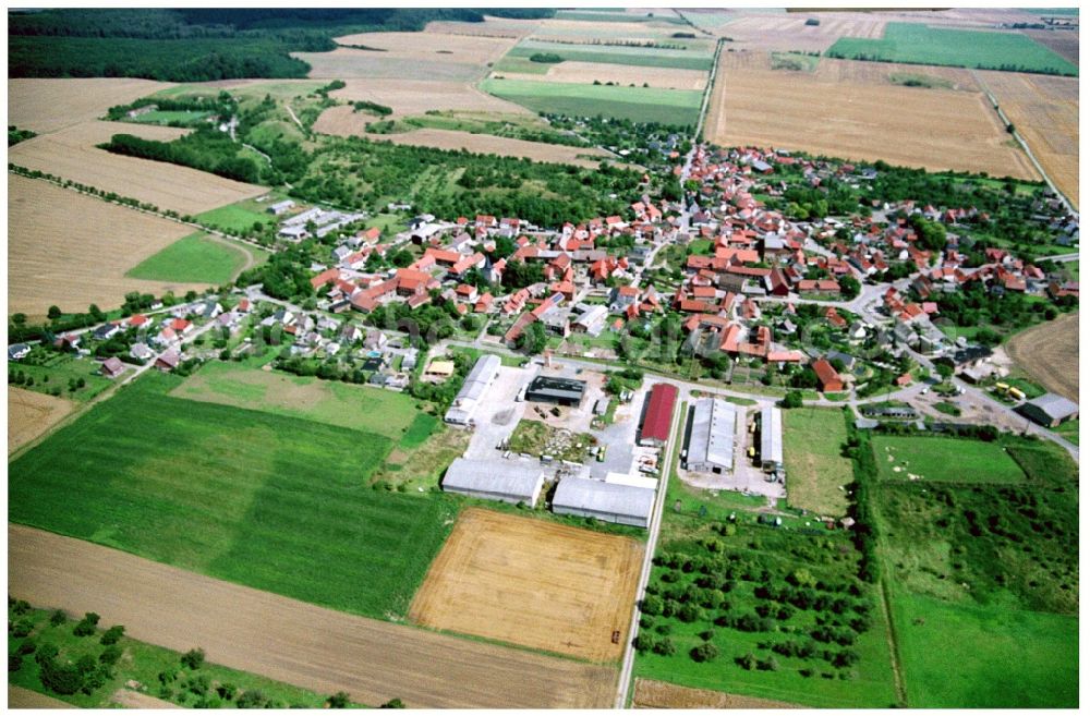 Aerial image Sargstedt - Village view of Sargstedt in the state Saxony-Anhalt