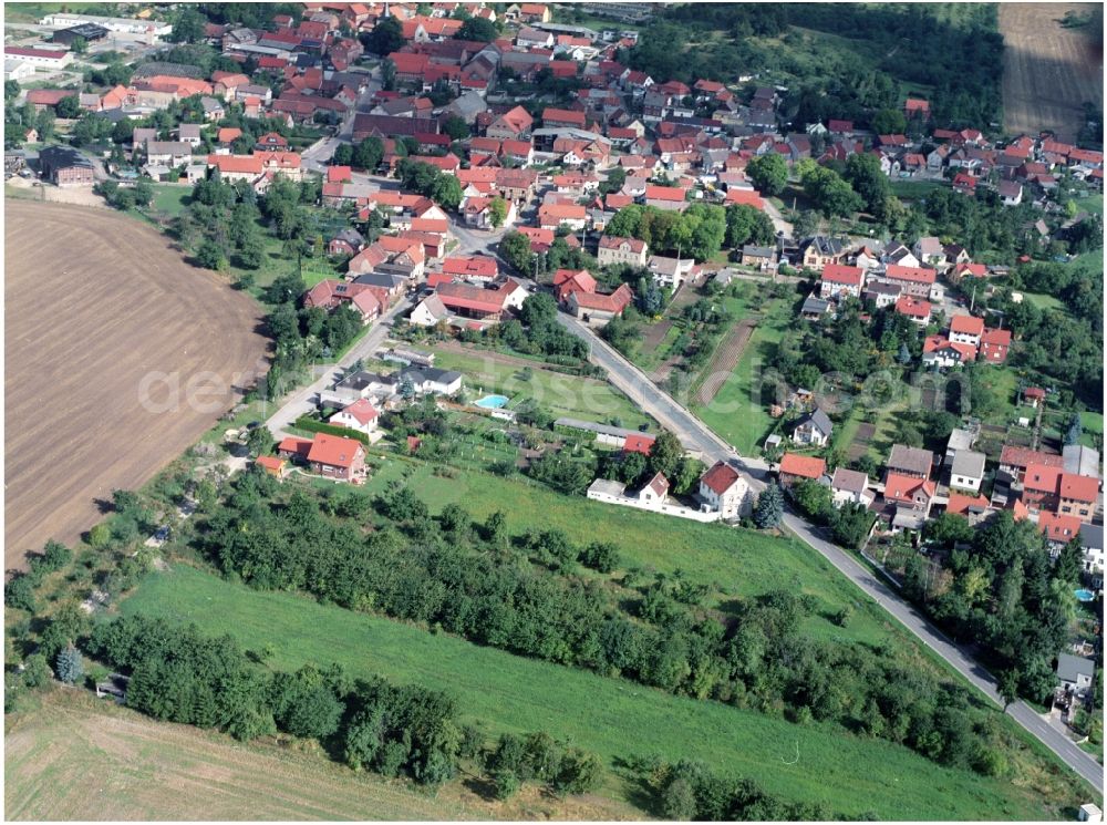 Sargstedt from the bird's eye view: Village view of Sargstedt in the state Saxony-Anhalt