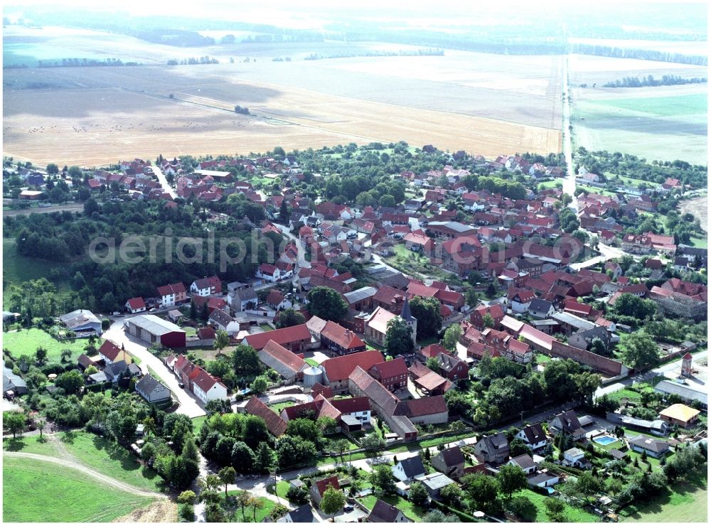 Aerial image Sargstedt - Village view of Sargstedt in the state Saxony-Anhalt