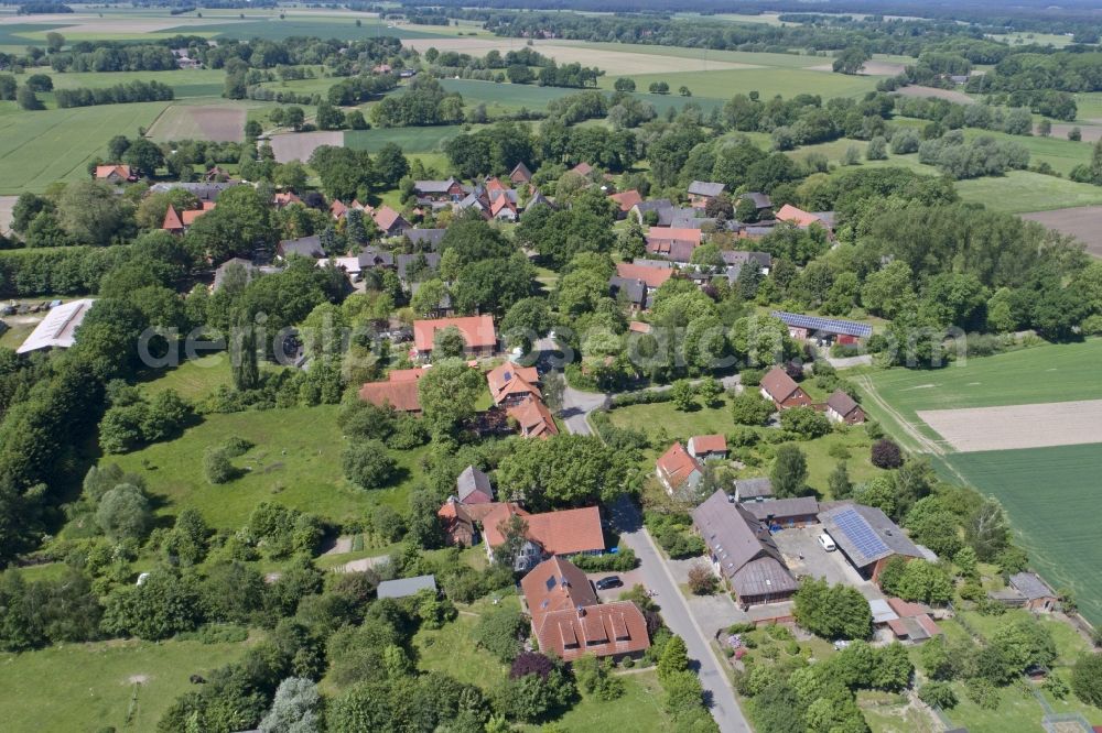 Aerial image Satemin - Village view in Satemin in the state Lower Saxony, Germany