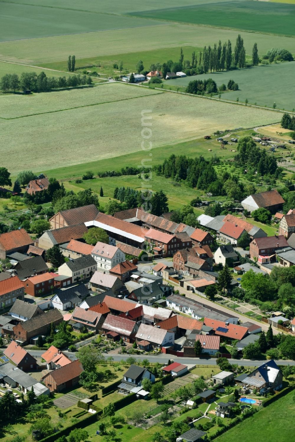 Aerial photograph Satuelle - Village view in Satuelle in the state Saxony-Anhalt, Germany