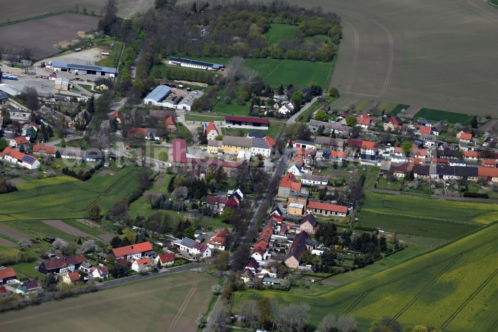 Schackenthal from above - Village view of Schackenthal in the state Saxony-Anhalt