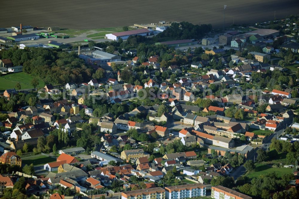 Aerial image Bad Lauchstädt - Village view of Schafstaedt in the state Saxony-Anhalt