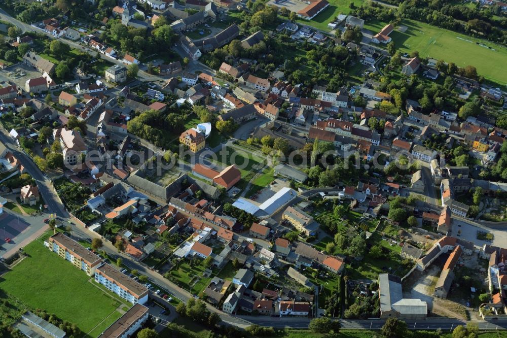 Aerial image Bad Lauchstädt - Village view of Schafstaedt in the state Saxony-Anhalt