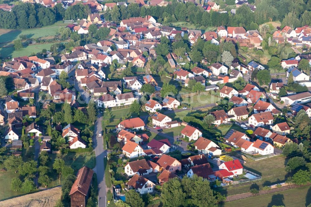 Aerial image Scheibenhardt - Village view in Scheibenhardt in the state Rhineland-Palatinate, Germany