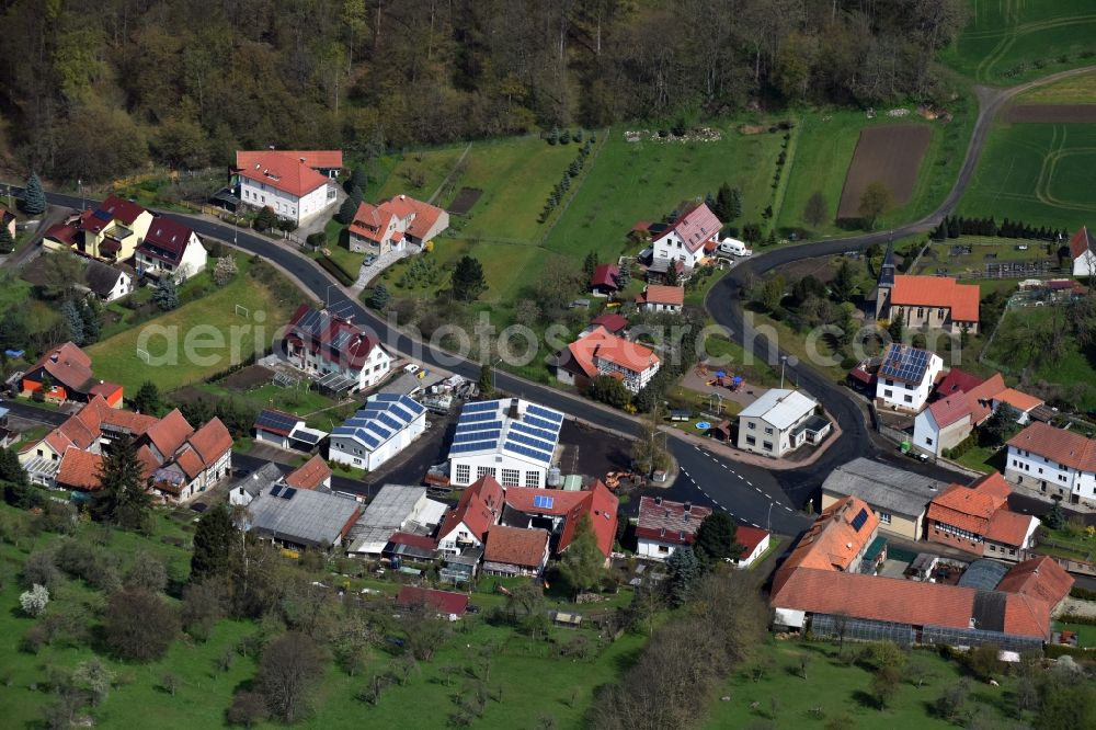 Aerial photograph Schierschwende - Village view of Schierschwende in the state Thuringia