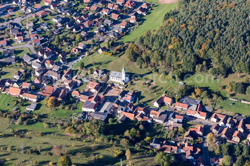 Schindhard from above - Village view in Schindhard in the state Rhineland-Palatinate, Germany