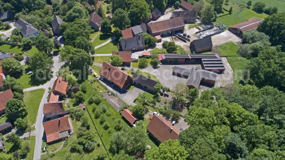 Schreyahn from the bird's eye view: Village view in Schreyahn in the state Lower Saxony, Germany