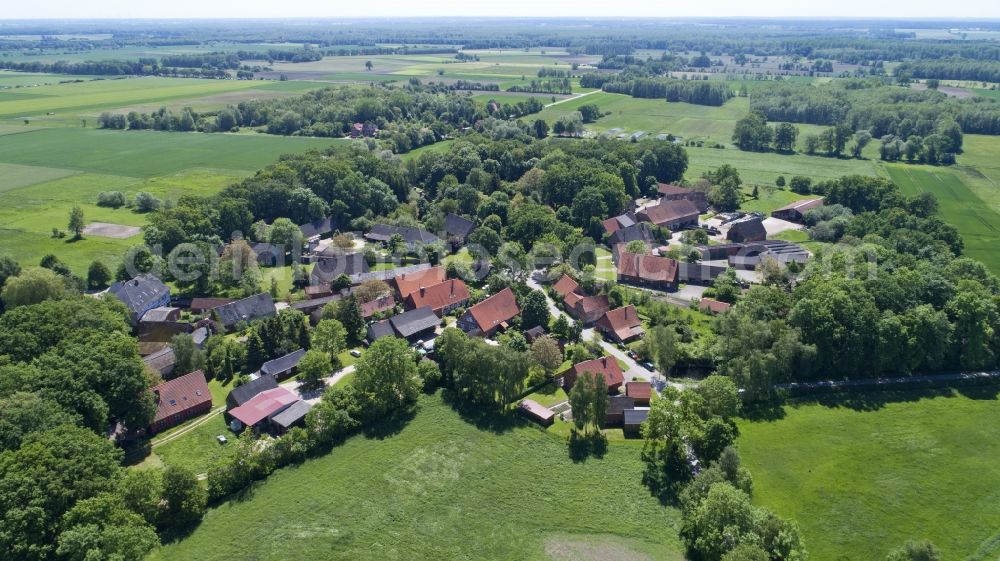 Aerial image Schreyahn - Village view in Schreyahn in the state Lower Saxony, Germany