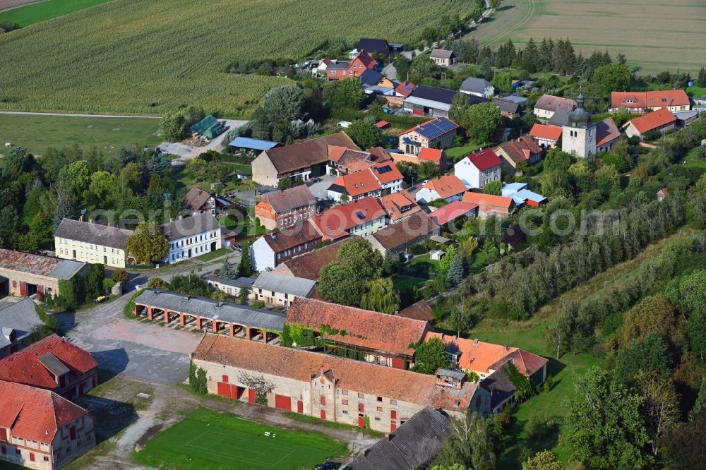 Seggerde from the bird's eye view: Village view in Seggerde in the state Saxony-Anhalt, Germany