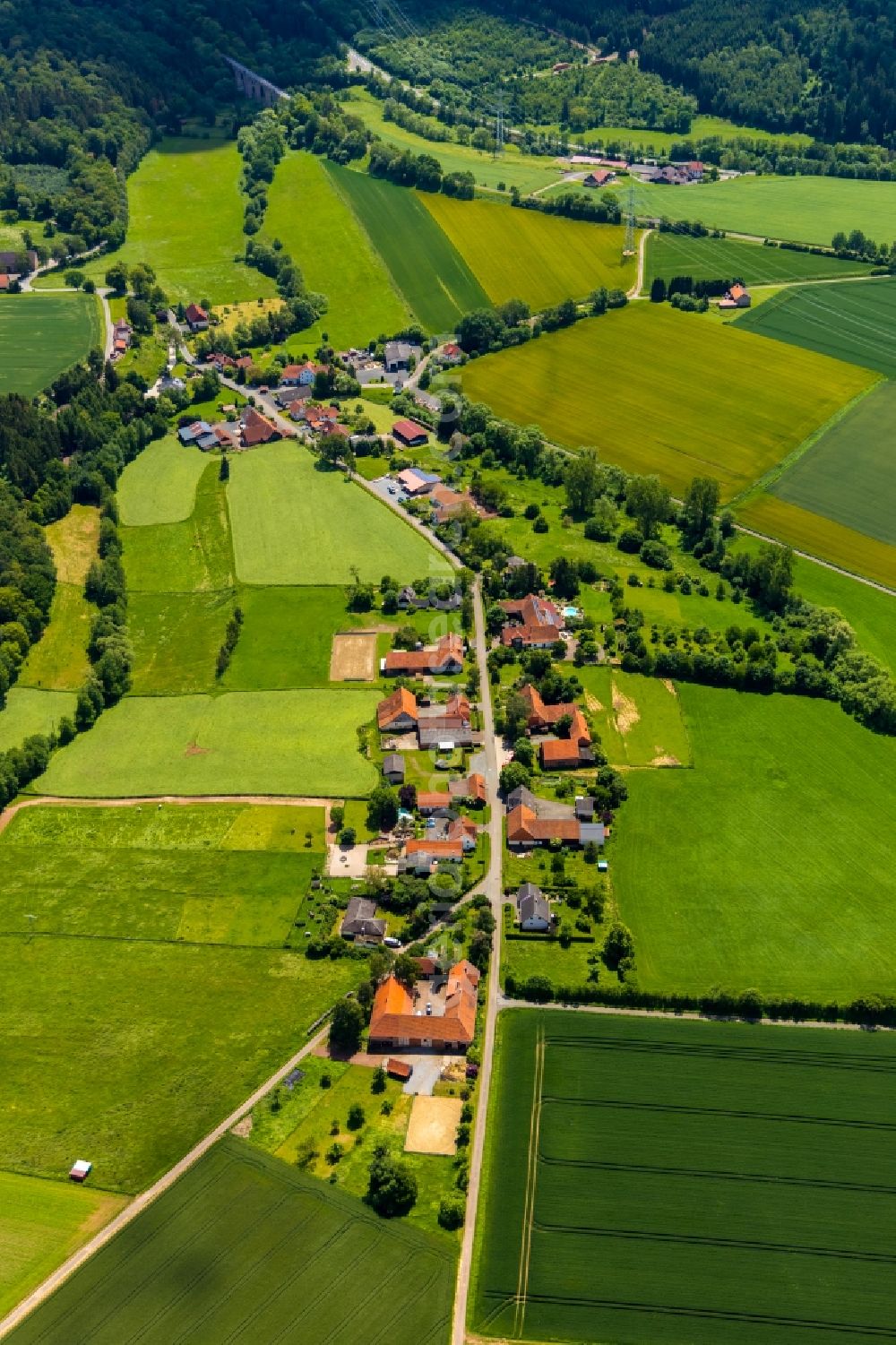 Aerial photograph Selbach - Village view in Selbach in the state Hesse, Germany