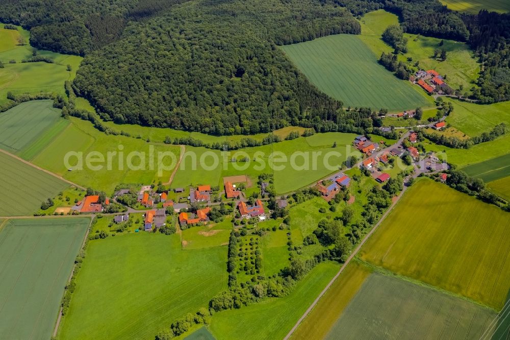 Selbach from the bird's eye view: Village view in Selbach in the state Hesse, Germany