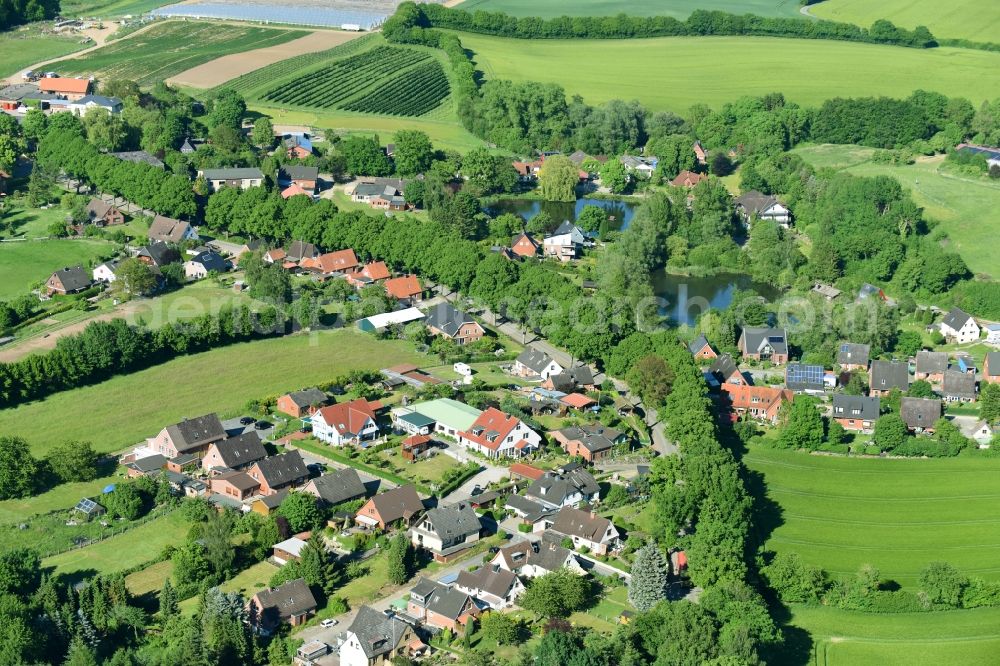 Aerial image Sieversdorf - Village view in Sieversdorf in the state Schleswig-Holstein, Germany