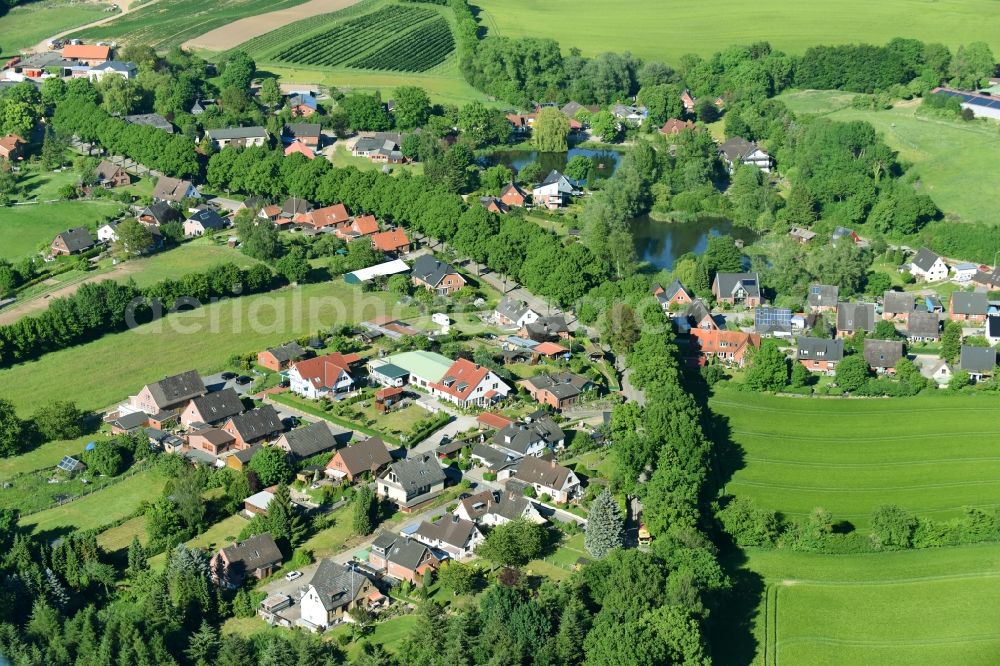 Aerial photograph Sieversdorf - Village view in Sieversdorf in the state Schleswig-Holstein, Germany