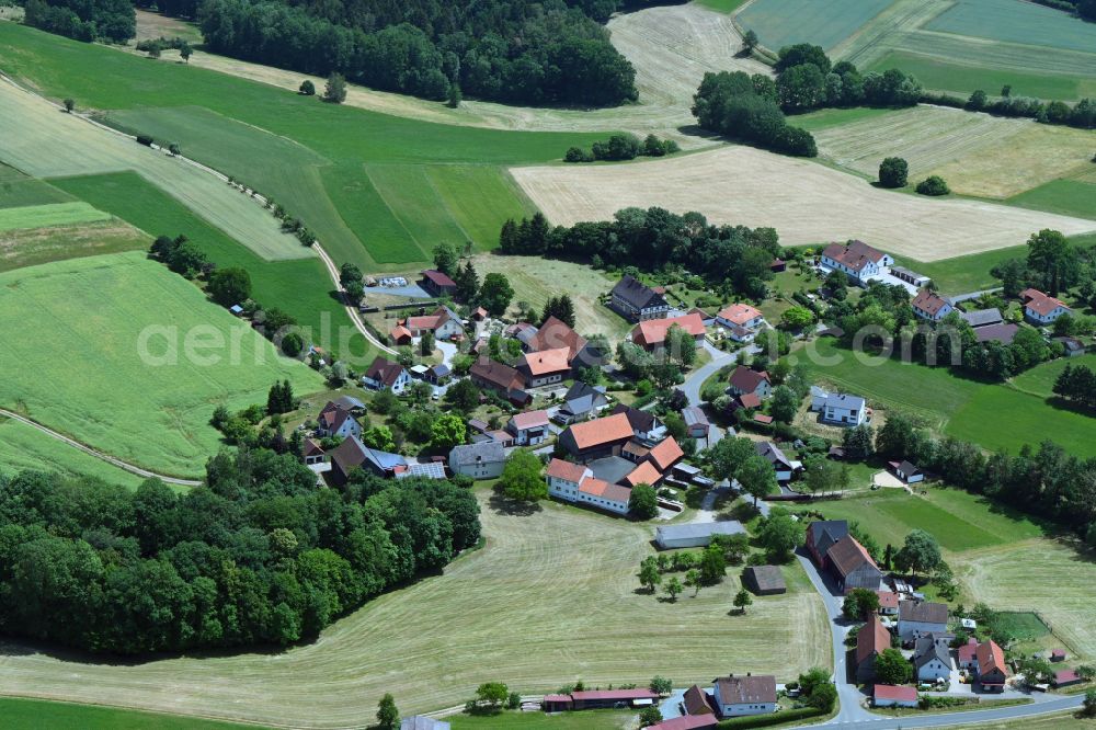 Aerial photograph Simmelbuch - Village view in Simmelbuch in the state Bavaria, Germany