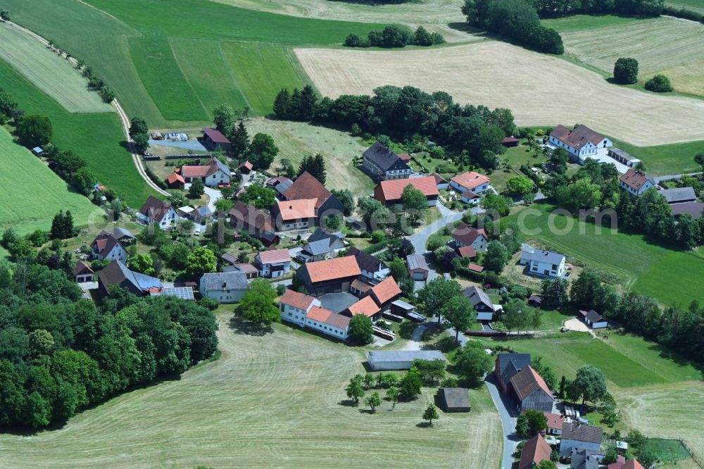 Simmelbuch from above - Village view in Simmelbuch in the state Bavaria, Germany