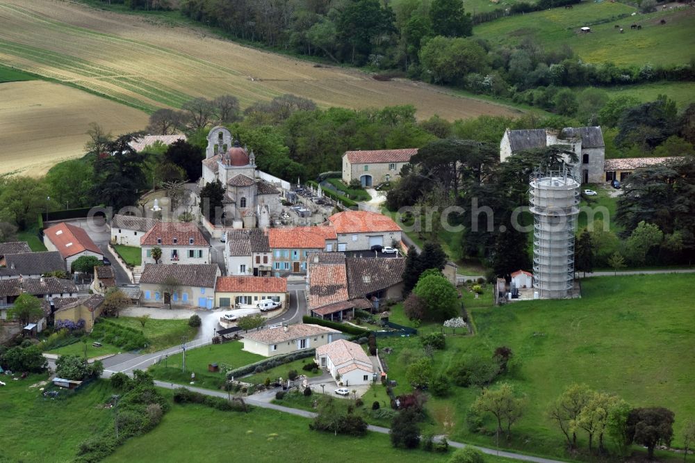 Aerial photograph Sistels - Village view of Sistels in Languedoc-Roussillon Midi-Pyrenees, France