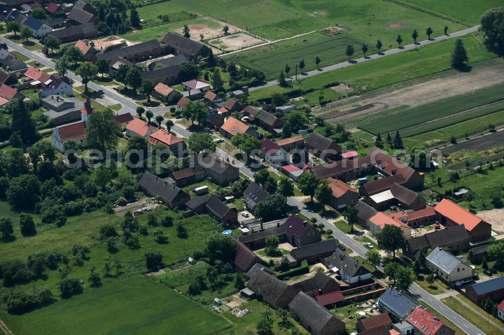 Aerial photograph Sonnenberg - Village view of Sonnenberg in the state Brandenburg