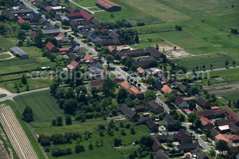 Sonnenberg from above - Village view of Sonnenberg in the state Brandenburg