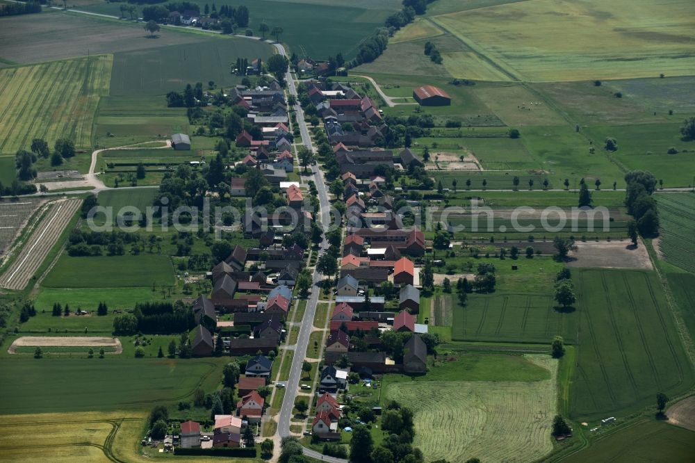 Aerial image Sonnenberg - Village view of Sonnenberg in the state Brandenburg