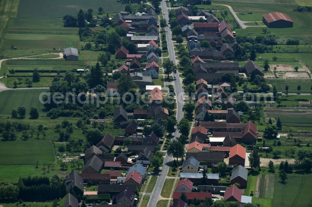 Aerial photograph Sonnenberg - Village view of Sonnenberg in the state Brandenburg