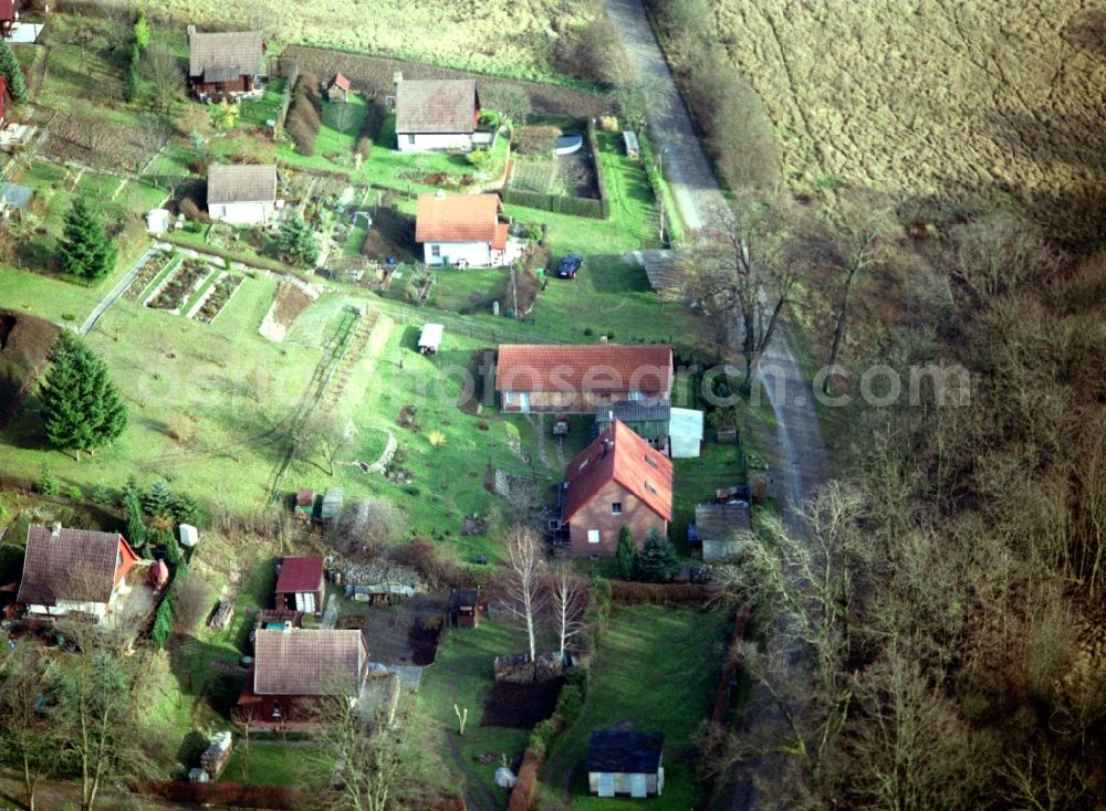 Sonnenburg from the bird's eye view: Village view in Sonnenburg in the state Brandenburg, Germany