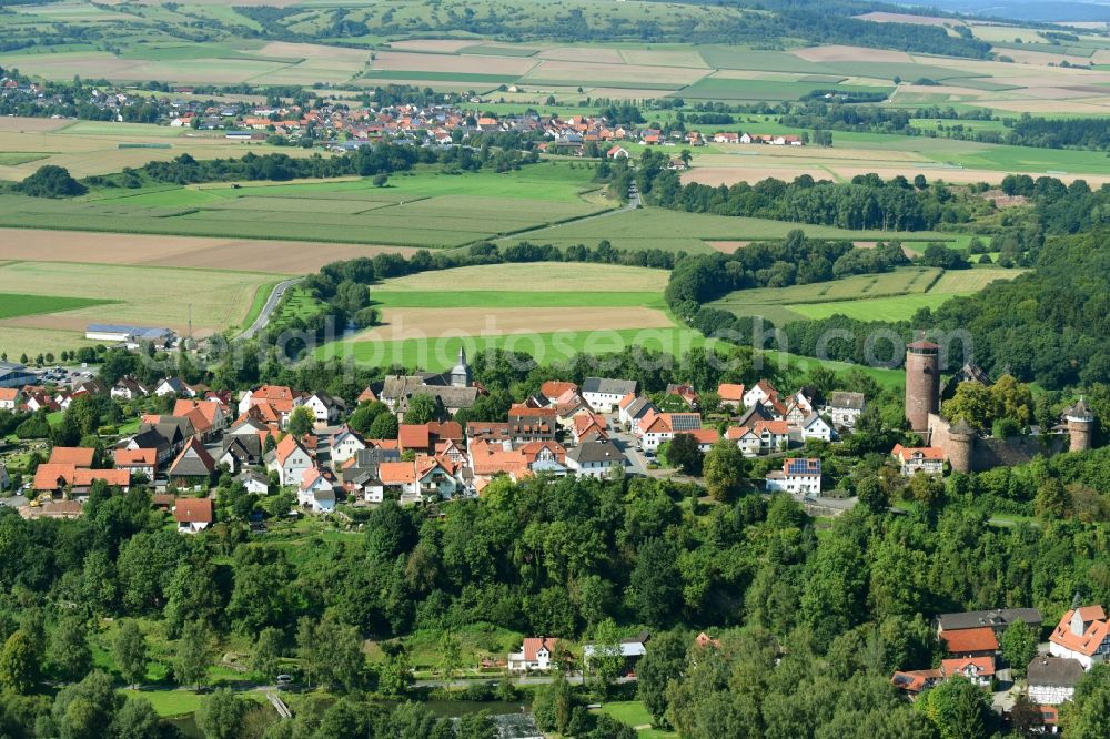 Aerial photograph Stammen - Village view in Stammen in the state Hesse, Germany