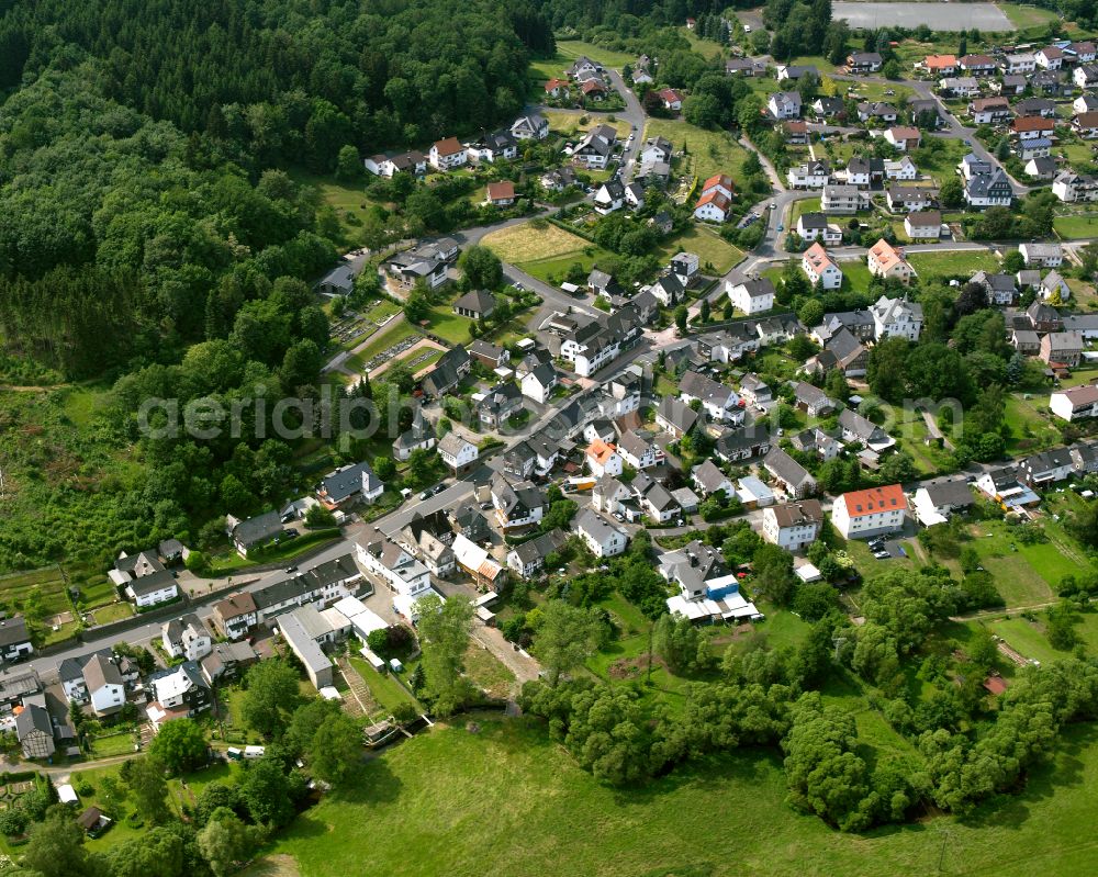 Aerial image Steinbrücken - Village view in Steinbrücken in the state Hesse, Germany