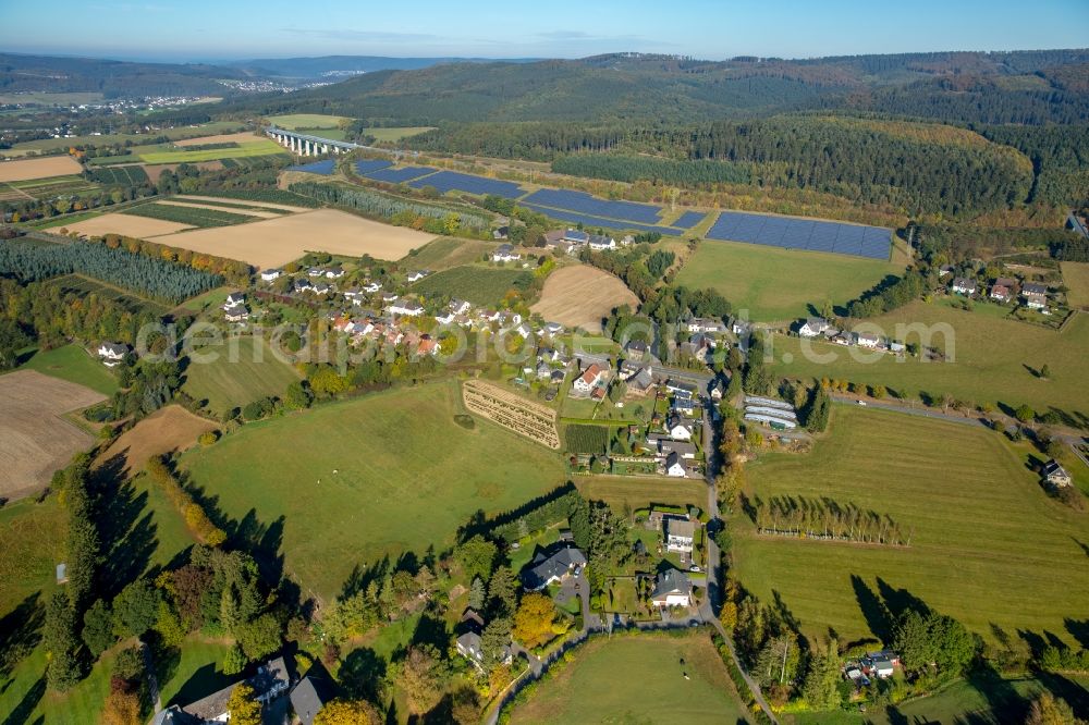 Stockhausen from the bird's eye view: Village view of Stockhausen in the state North Rhine-Westphalia