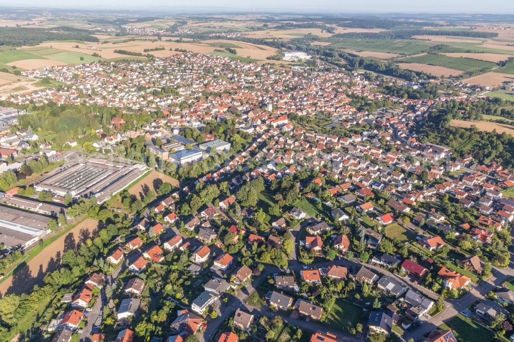 Sulzfeld from the bird's eye view: Village view in Sulzfeld in the state Baden-Wurttemberg, Germany