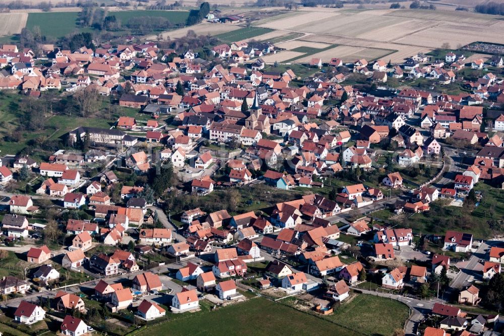 Aerial photograph Surbourg - Village view in Surbourg in Grand Est, France