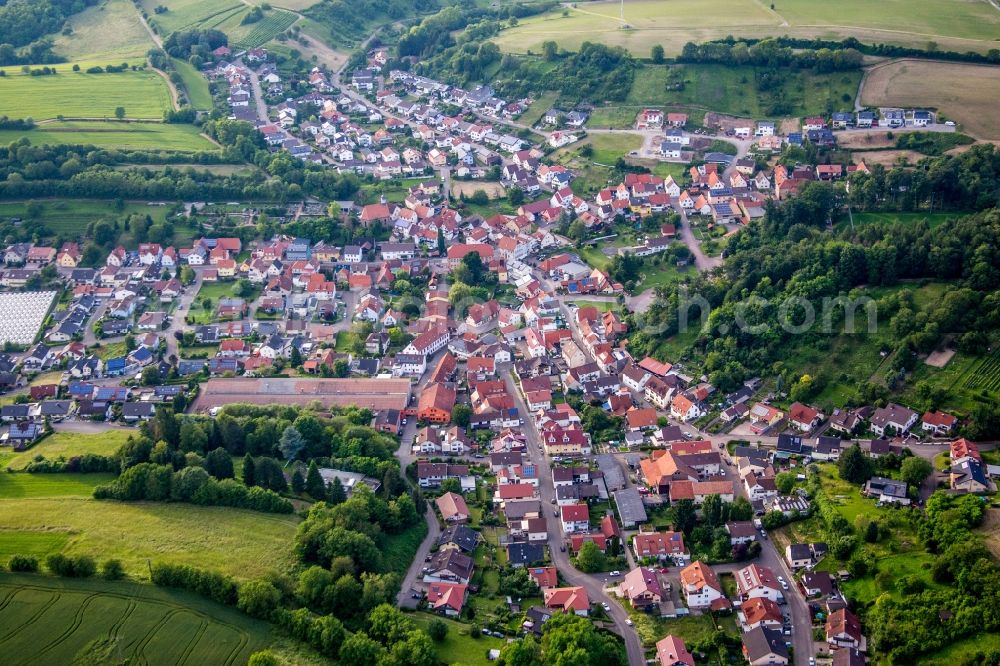 Aerial photograph Tairnbach - Village view in Tairnbach in the state Baden-Wurttemberg, Germany