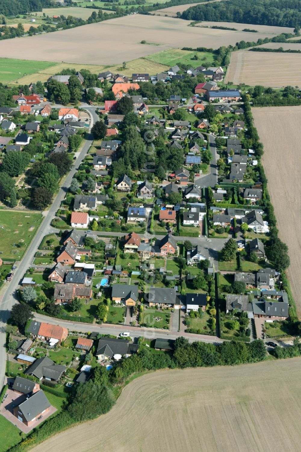 Aerial photograph Talkau - Village view of Talkau in the state Schleswig-Holstein