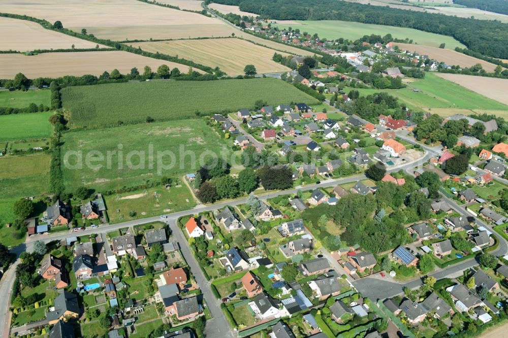 Talkau from above - Village view of Talkau in the state Schleswig-Holstein