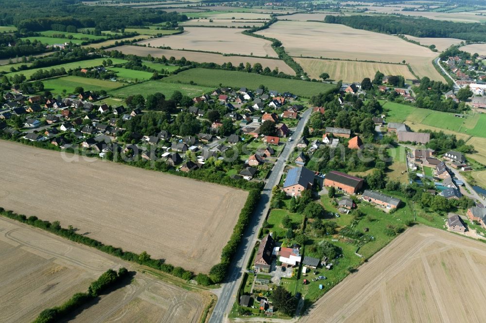 Aerial image Talkau - Village view of Talkau in the state Schleswig-Holstein