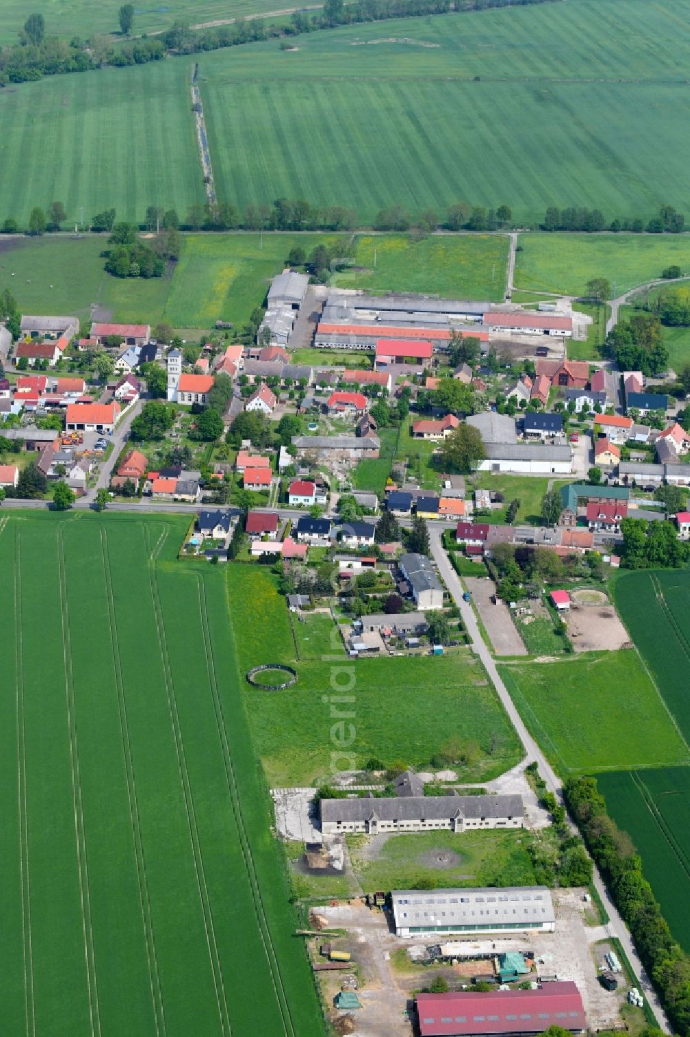 Aerial photograph Tarmow - Village view in Tarmow in the state Brandenburg, Germany