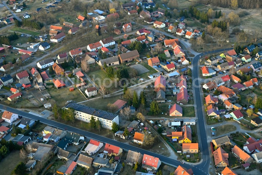 Aerial image Temnitzquell - Village view in Temnitzquell in the state Brandenburg, Germany