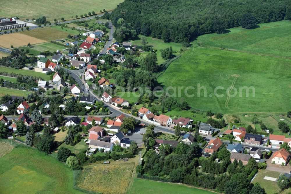 Aerial photograph Tiefensee - Village view of Tiefensee in the state Saxony