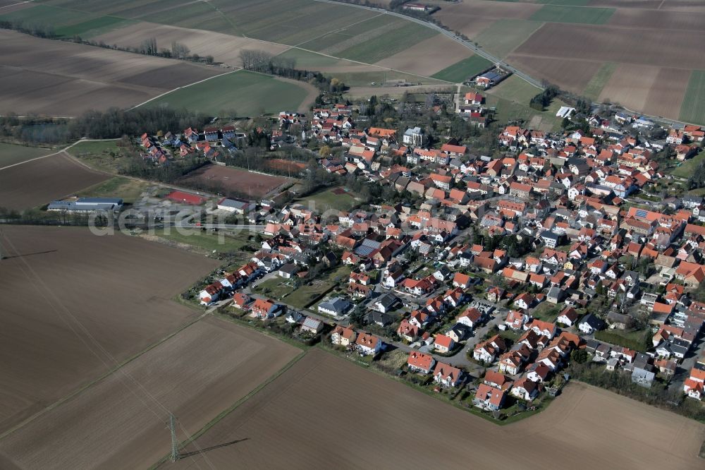 Aerial photograph Undenheim - Village view of Undenheim in the state Rhineland-Palatinate