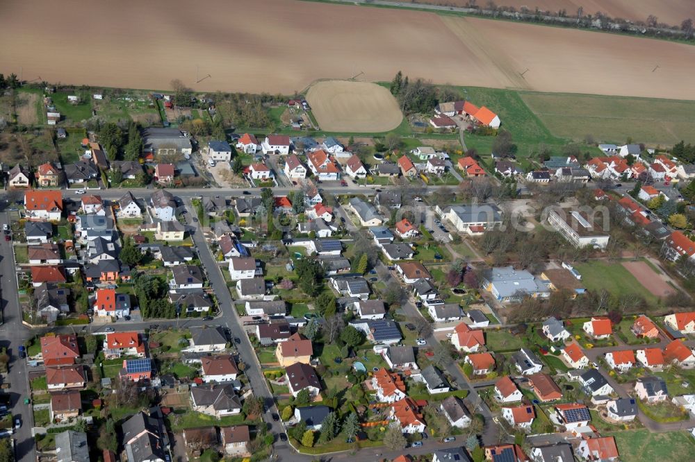 Aerial photograph Undenheim - Village view in Undenheim in the state Rhineland-Palatinate