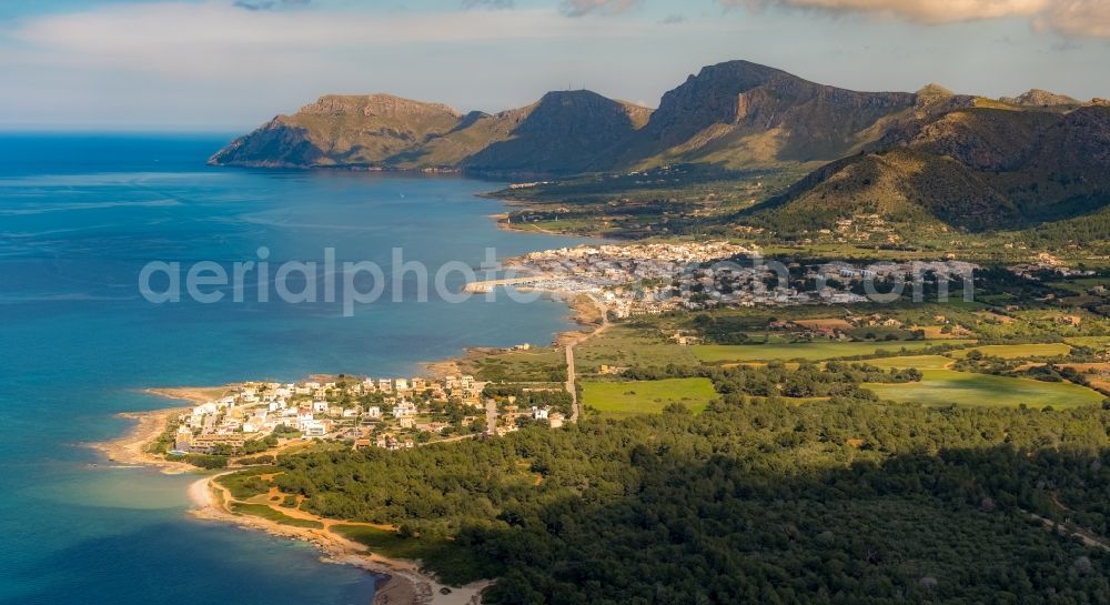 Urbanitzacio s'Estanyol from the bird's eye view: Village view in Urbanitzacio s'Estanyol in Balearic island of Mallorca, Spain