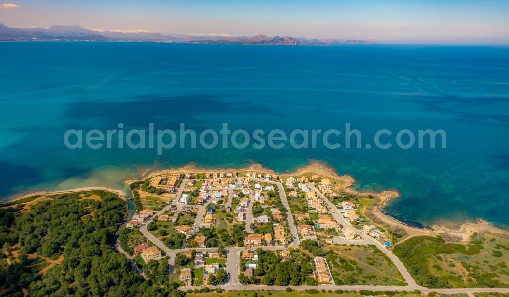 Urbanitzacio s'Estanyol from above - Village view in Urbanitzacio s'Estanyol in Balearic island of Mallorca, Spain