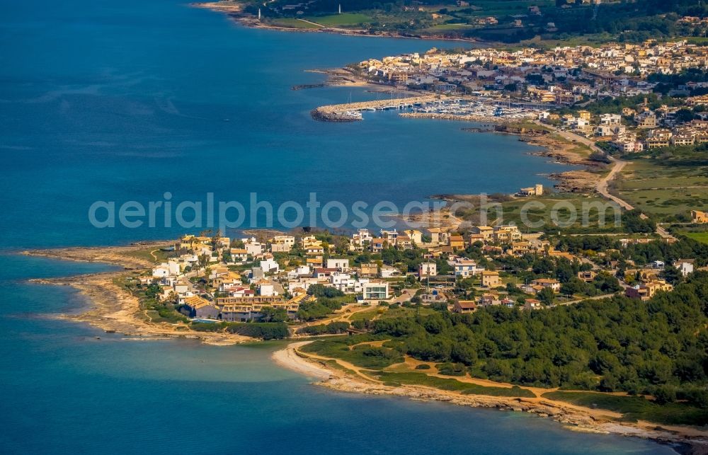 Urbanitzacio s'Estanyol from above - Village view in Urbanitzacio s'Estanyol in Balearic island of Mallorca, Spain