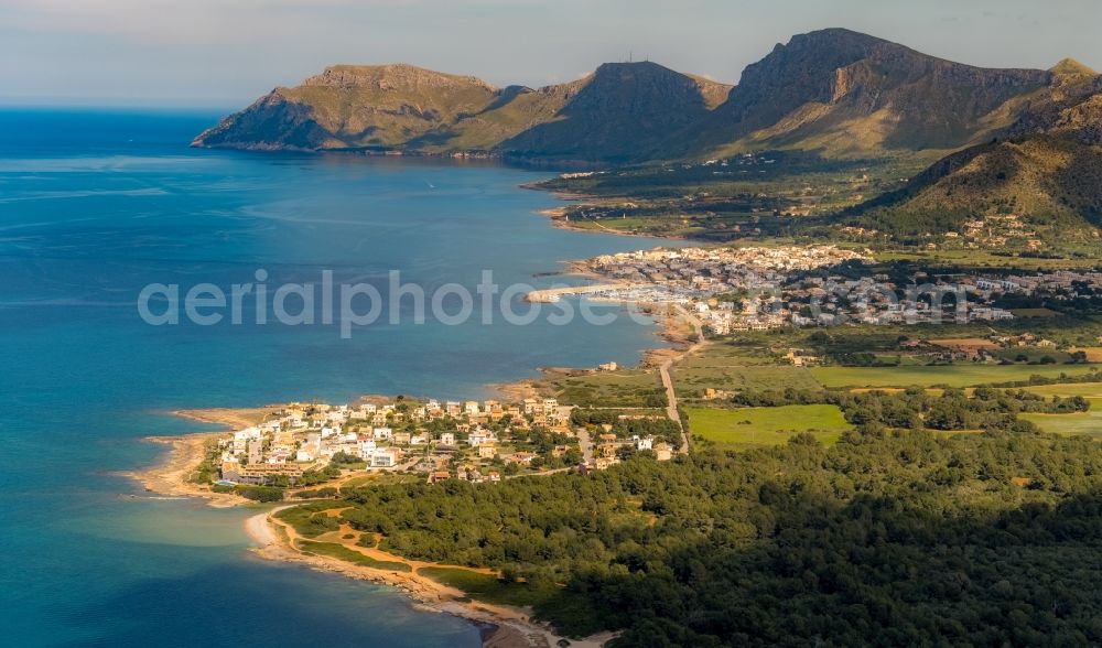 Urbanitzacio s'Estanyol from the bird's eye view: Village view in Urbanitzacio s'Estanyol in Balearic island of Mallorca, Spain