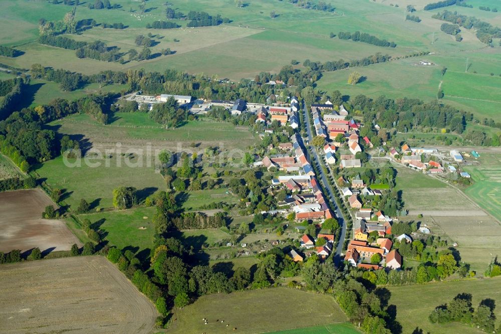 Aerial photograph Vehlin - Village view in Vehlin in the state Brandenburg, Germany