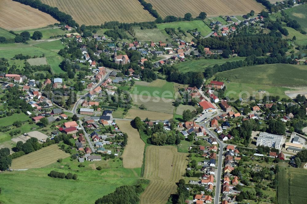 Vellahn from the bird's eye view: Village view of Vellahn in the state Mecklenburg - Western Pomerania