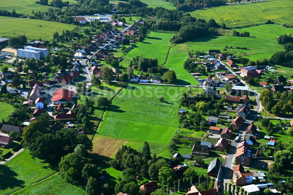 Aerial image Vellahn - Village view of Vellahn in the state Mecklenburg - Western Pomerania