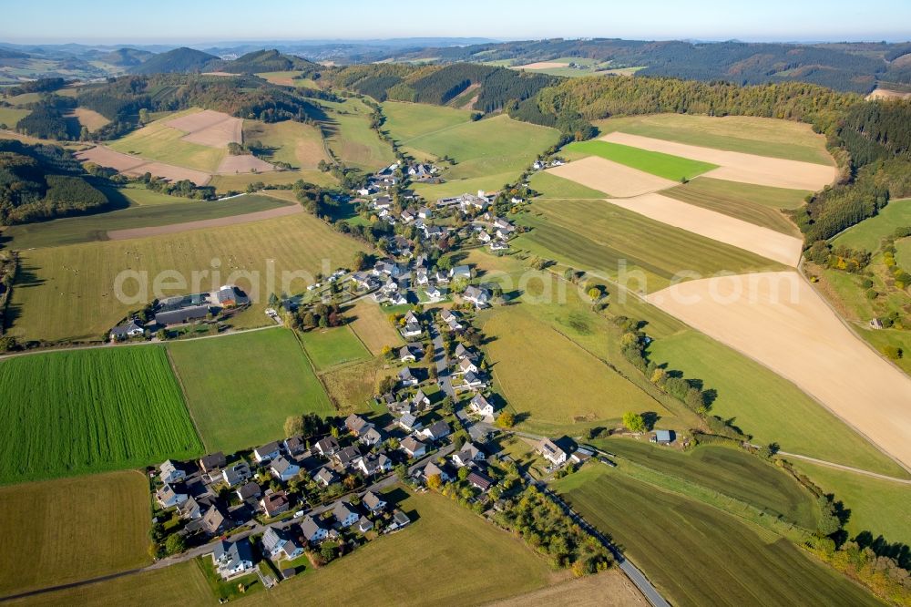 Aerial image Visbeck - Village view of Visbeck in the state North Rhine-Westphalia